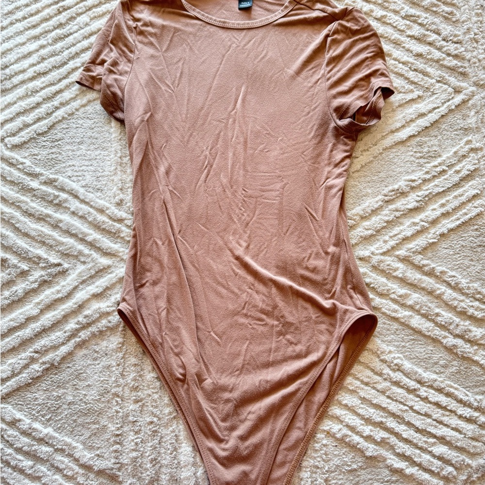 Stylish Tan Bodysuit
